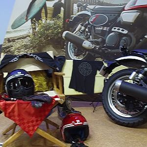 (4K)YAMAHA motorcycle booth ヤマハ・カスタムバイクブース - 大阪モーターサイクルショー2017